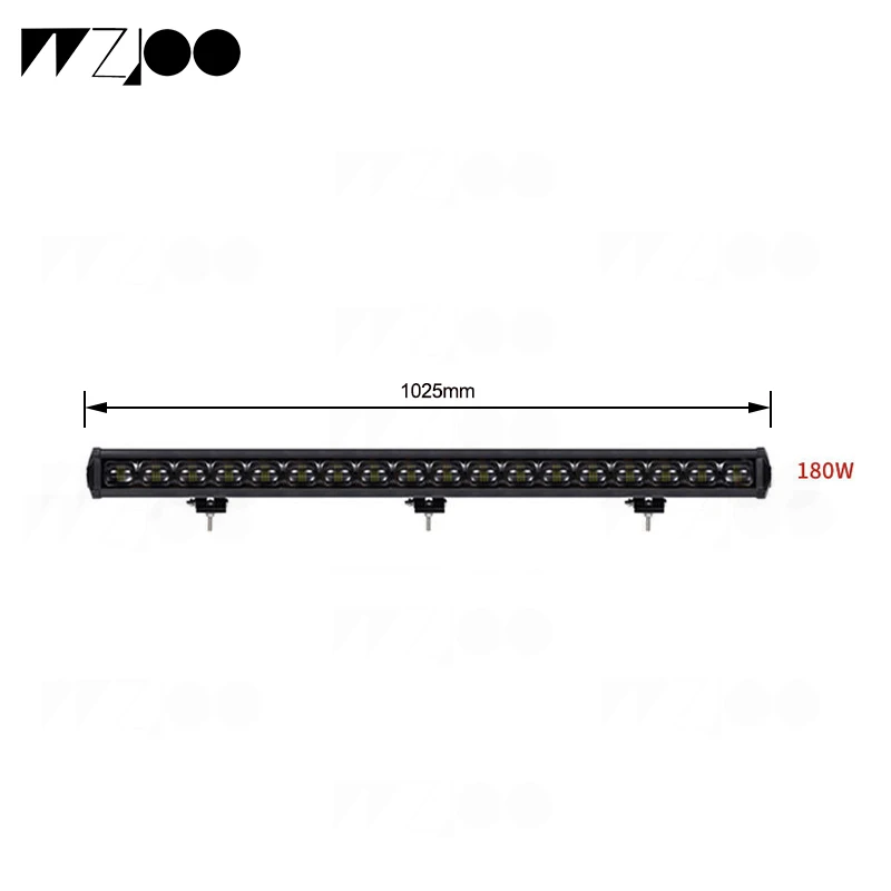 1x40inch 180w 6D объектив " 14" 2" 27" 3" 40" 4" 53 дюймов Однорядный светодиодный бар свет для Offroad 4x4 4WD ATV внедорожник луч дальнего света работы огни - Цвет: 1x40inch 180w