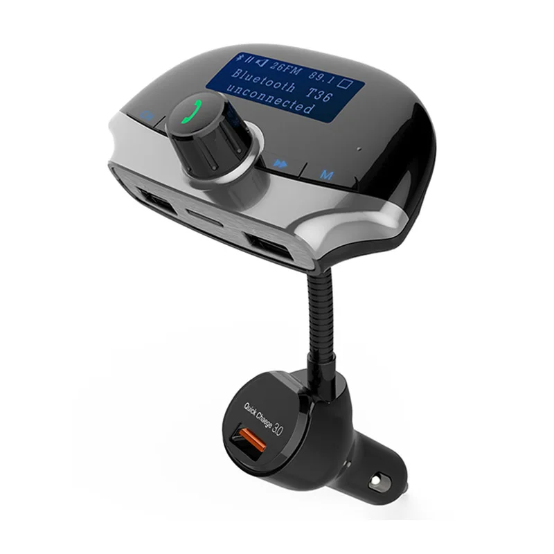 FM Transmitter Bluetooth Modulator 3 Port Quick Charge 3.0 Charger Handsfree Car Kit 1.4'' MP3 Player Radio Adapter | Автомобили и