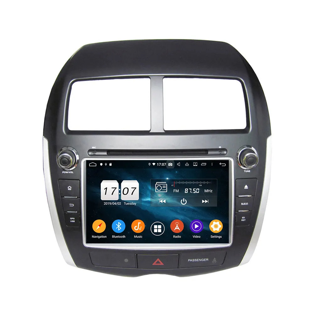 Автомобильный DVD-плеер 8 дюймов 2 Din Android 9 0 GPS-навигация для Mitsubishi ASX 2010-2012 радио