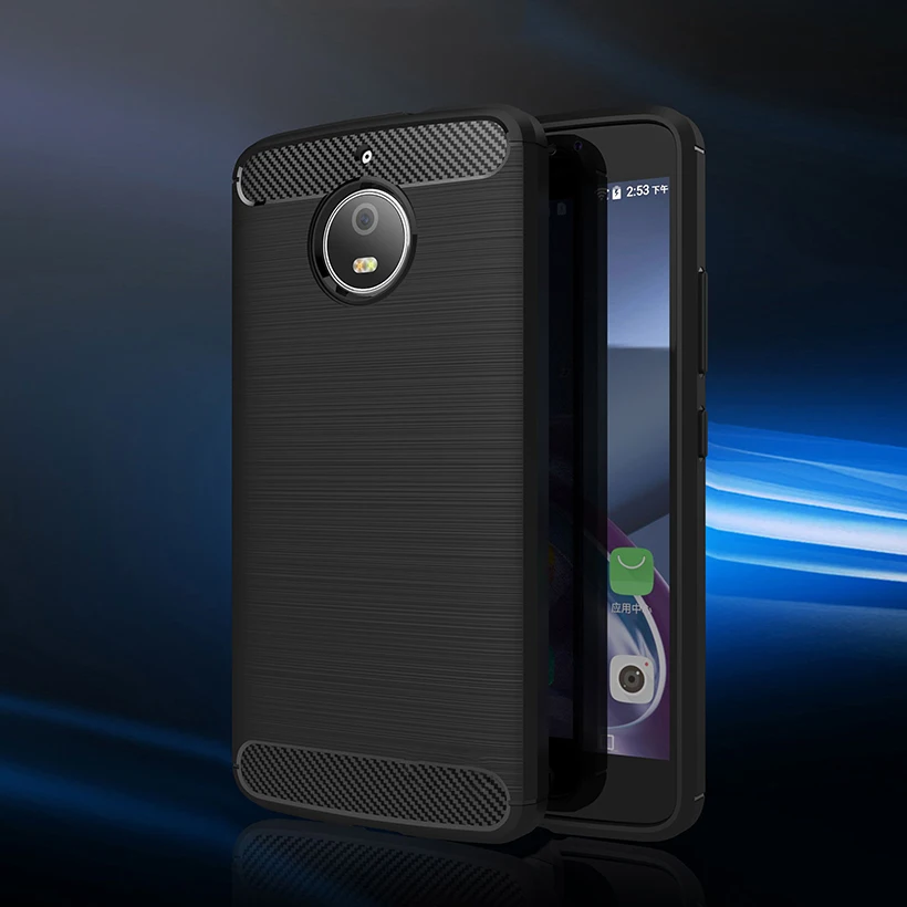 Деловой чехол для Moto P40 One Vision power C Plus P30 Note Z4 Play Z3 Force Z2 Z 2018 бампер карбоновый