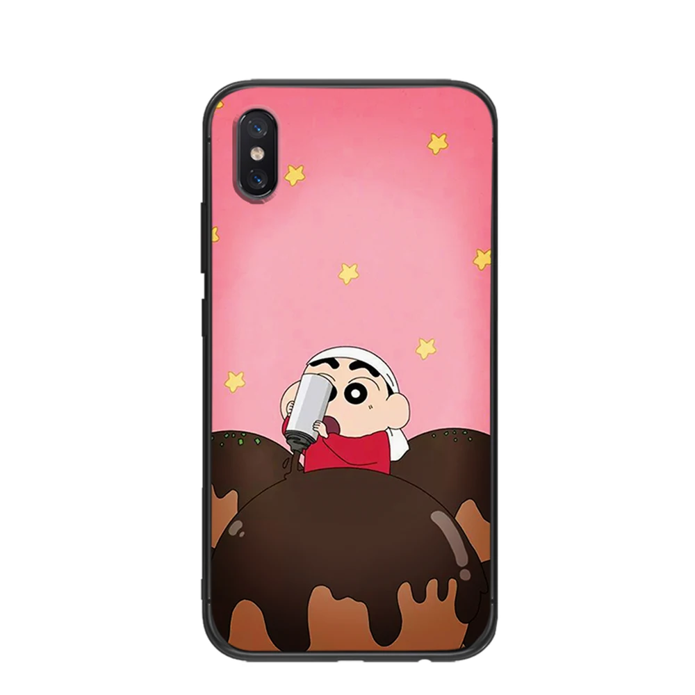 Мягкий ТПУ чехол Crayon Shin для Xiaomi Redmi Mi6 8 9 A1 A2 F1 Plus 5/5 M8 Lite силиконовый задней панели