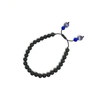 natural stone obsidian jewelry bracelets for women 6 8mm round adjustable diy beads bracelet men strand charm bracelets bijoux