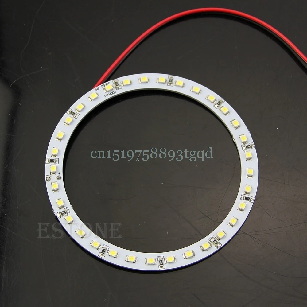 1 пара яркий белый 100 мм Ангельские глазки 33 SMD СВЕТОДИОДНЫЙ Кольцо Автомобильный