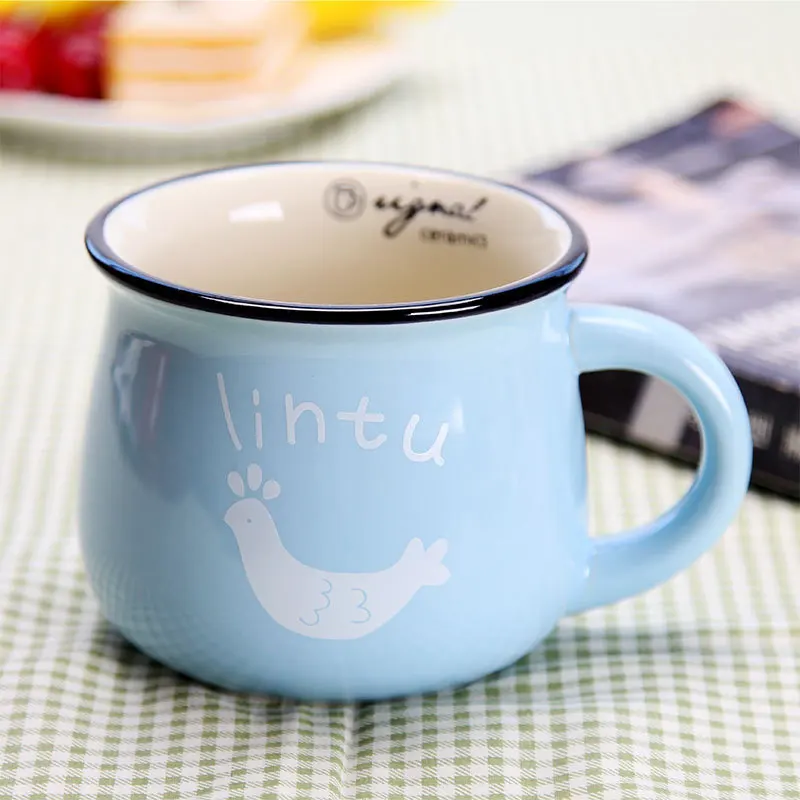 Винтажные маленькие керамические кружки Caneca кружка для молока завтрака