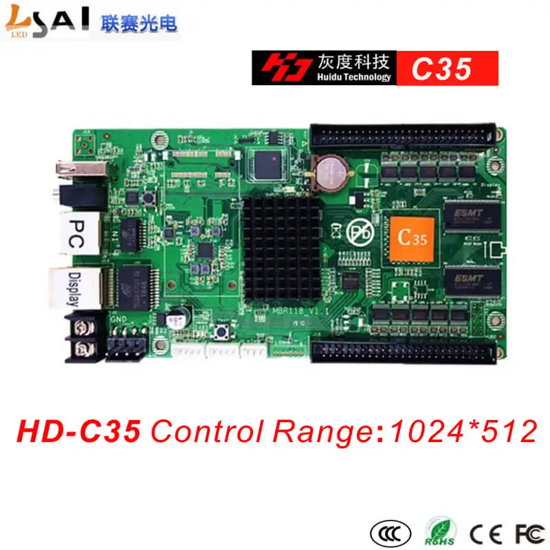 Полноцветные асинхронные контроллеры LianSai C35 1024*512 2of50PIN | Электронные компоненты и