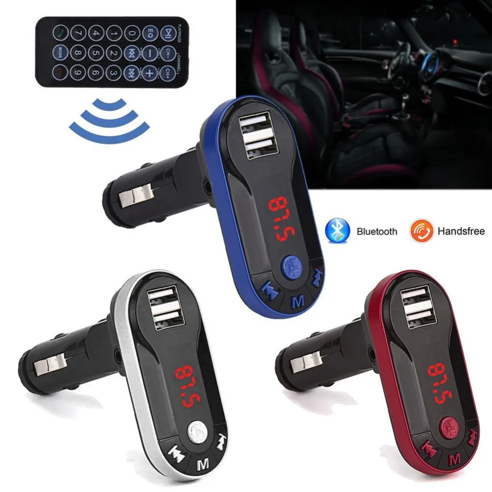 Bluetooth для Беспроводной FM Передатчик Mp3-плеер Автомобильный Комплект Громкой