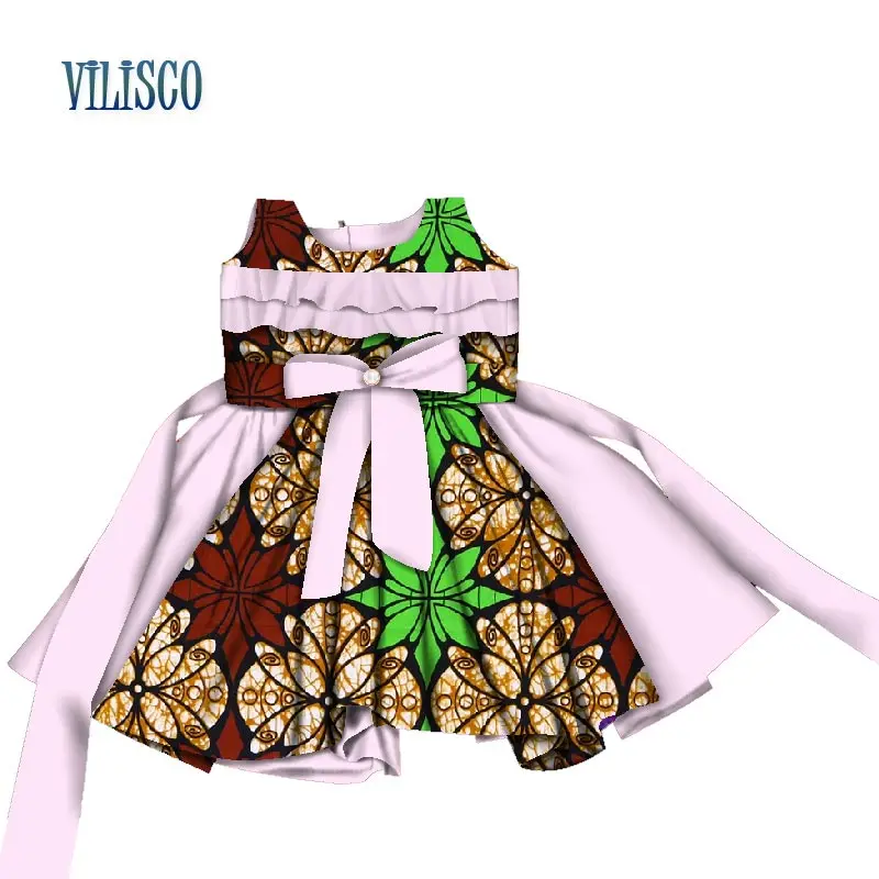 Платья с принтом в африканском стиле для девочек Bazin Riche традиционная африканская