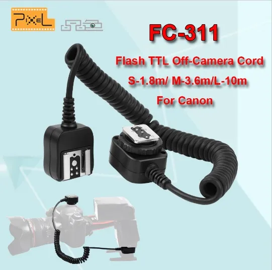 Pixel FC 311 1.8 м/3.6 м/10 м TLL Офф Камера Кабель Шнура Синхронизации Вспышки Расширение fc