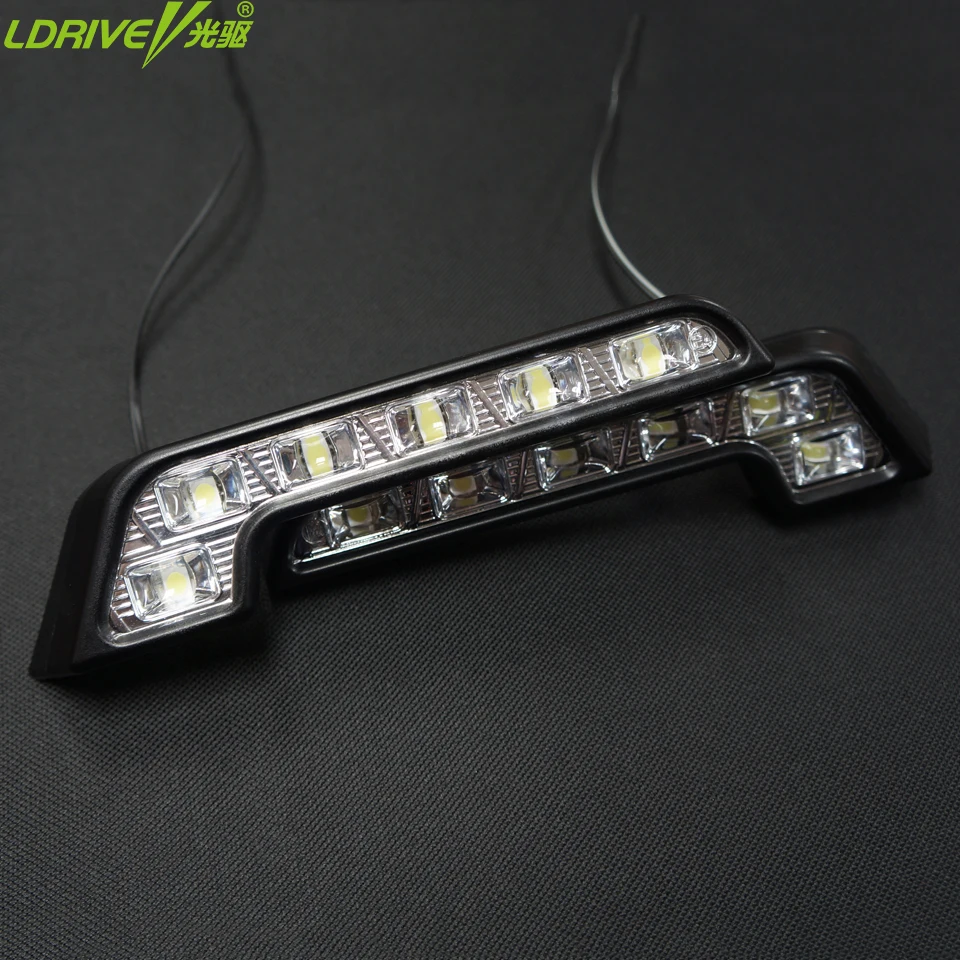2 шт./лот 12V автомобиль 6LED дневные ходовые огни фары DRL лампы Авто Противотуманные