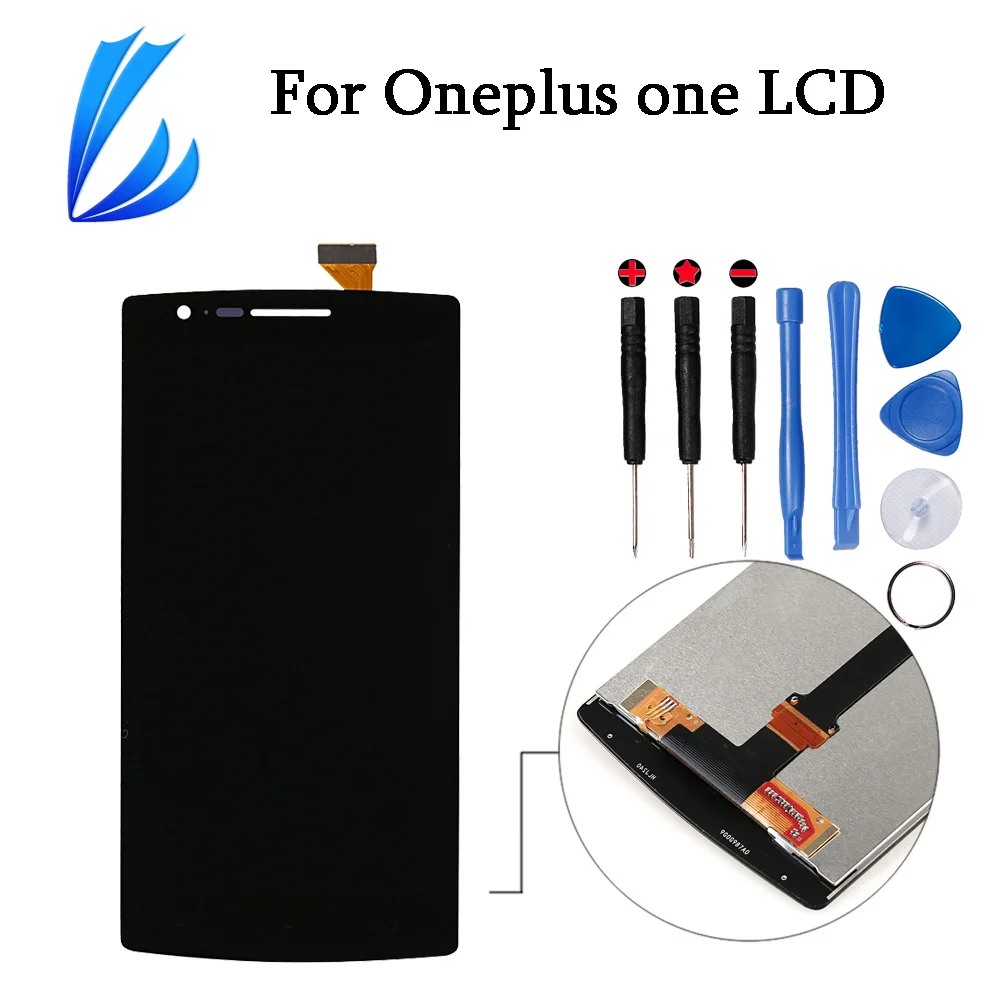 LL trader Замена сенсорного экрана для Oneplus one 1+ ЖК-дисплей стекло для One plus 1 экран панель дигитайзер сборка+ Инструменты