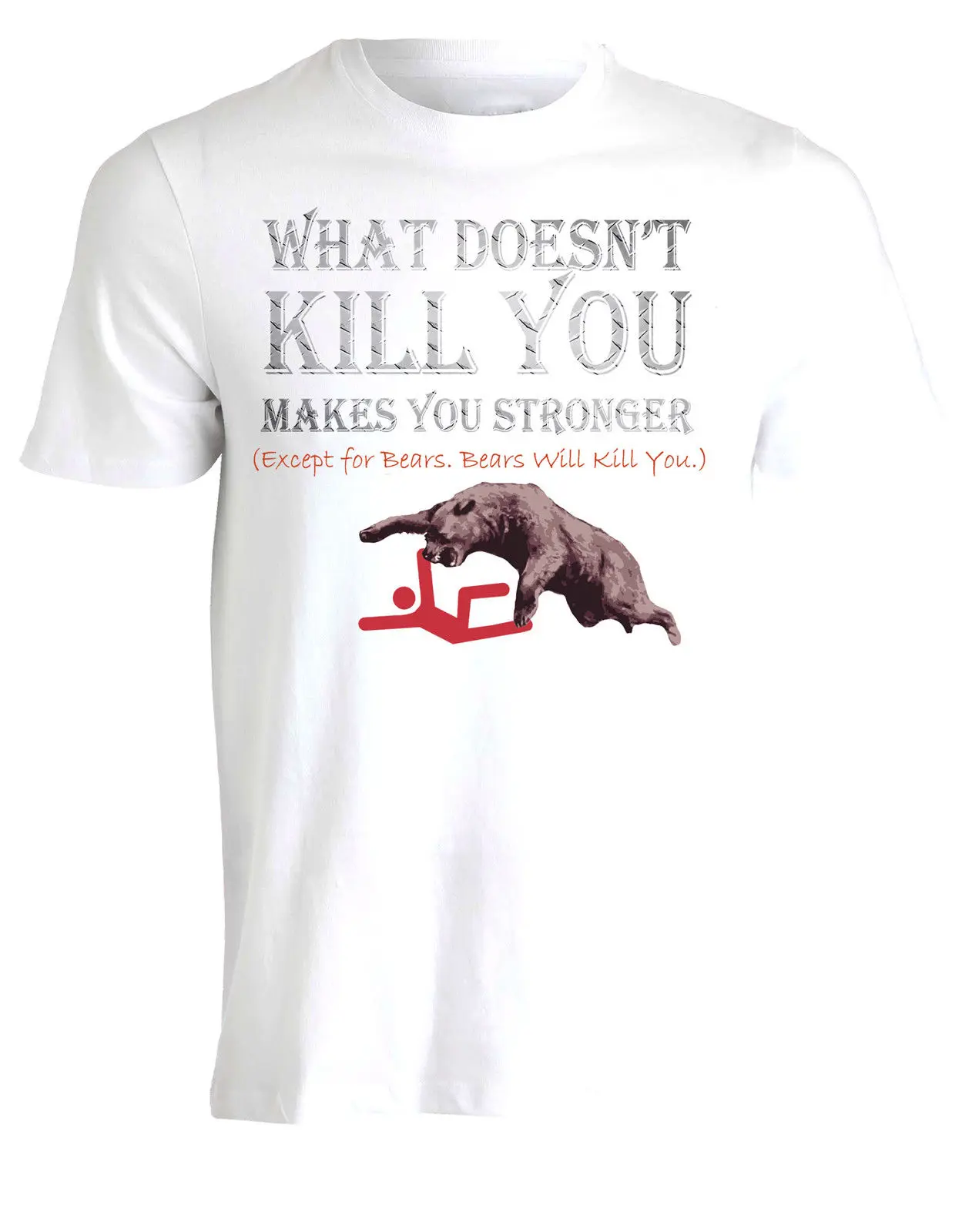 Kill You Bears Funny Parody Teddies Grizzly Mens Tshirt Tee Top AE25 Cool Casual pride t shirt men Unisex New Fashion | Мужская одежда