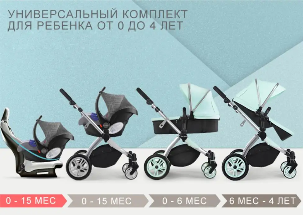 Горячая мама 2019 новая коляска с высоким ландшафтом может быть заменена на Спящую