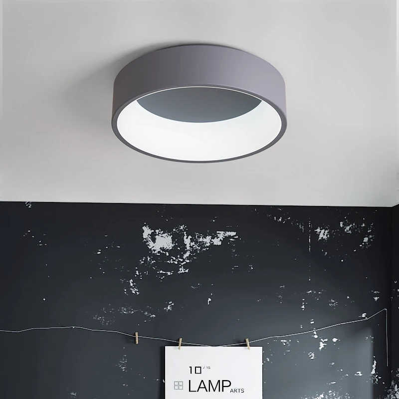 Nordic современный круг Потолочные светильники светодио дный свет блеск led plafondlamp plafonniсветодио дный светодиодные лампы для гостиная светильники спальня
