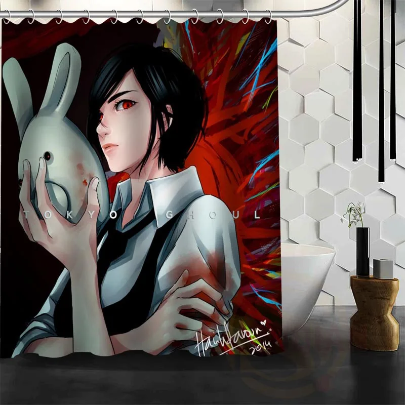 

Best Nice Custom Anime Tokyo Ghou Shower Curtain Bath Curtain Waterproof Fabric For Bathroom MORE SIZE W#@8