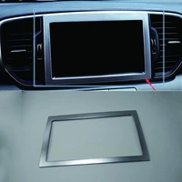 car accessories interior decoration abs dashboard gps navigation cover trim 1pcs for kia kx5sportage 2016