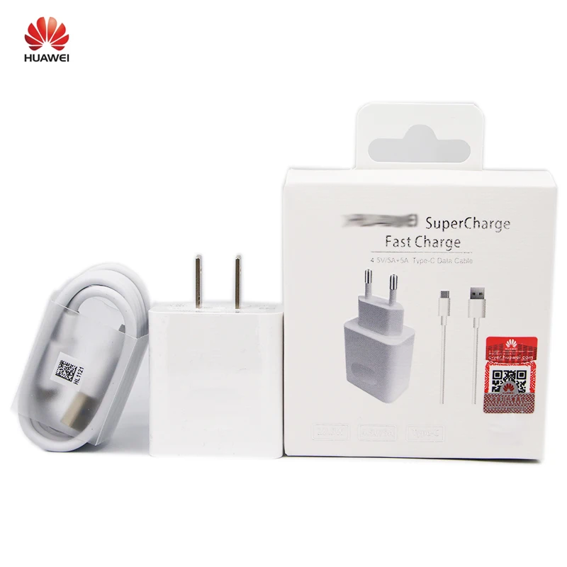 Супер зарядное устройство для HUAWEI, 5 В, адаптер, 5А, usb type-C кабель, быстрая зарядка для mate 9 10 p20 Pro p10 plus honor 10 - Тип штекера: EU PLUG-TP-C- PACK
