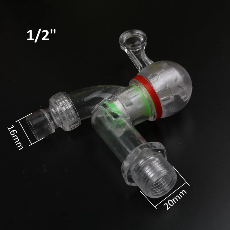 Пластиковый прозрачный кран для стиральной машины 1 шт. 1/2 дюйма 3/4 | Обустройство