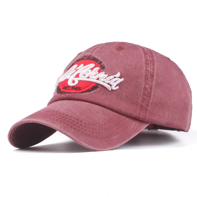 Xthree Новая мужская бейсбольная Кепка Gorras para hombre beisbol snapback, шапка для женщин и мужчин, Повседневная Кепка с вышивкой - Цвет: Бургундия