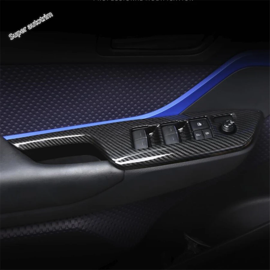 

Lapetus ABS Inner Door Handle Holder Window Lift Button Switch Panel Cover Trim Fit For Toyota C-HR CHR 2016 2017 2018 2019 2020