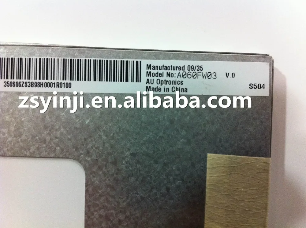 6'' 480*272 a-Si TFT-LCD panel A060FW03 V0 |