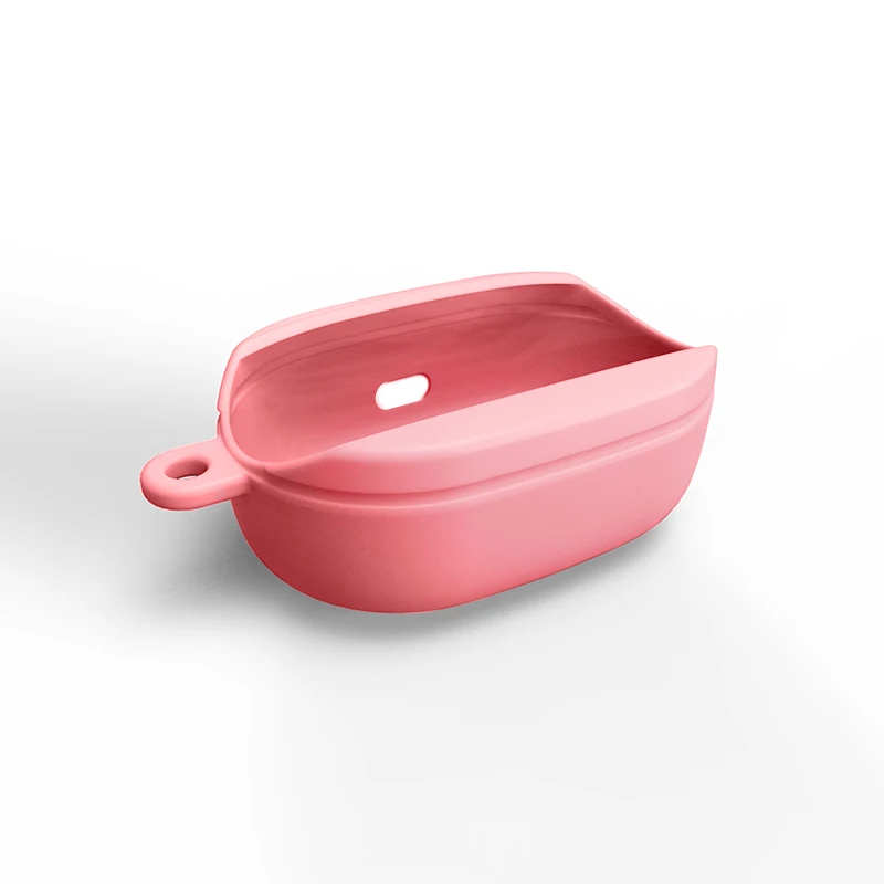 pink Чехол для переноски Xiaomi mi Red mi Airdots Youth силиконовый чехол на Xio mi Air dots Молодежные наушники защитный ковер с кольцом - Цвет: pink