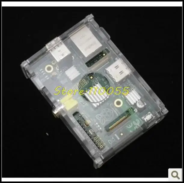 Прозрачный акриловый чехол закрытый корпус для пи малины 512 м модель B