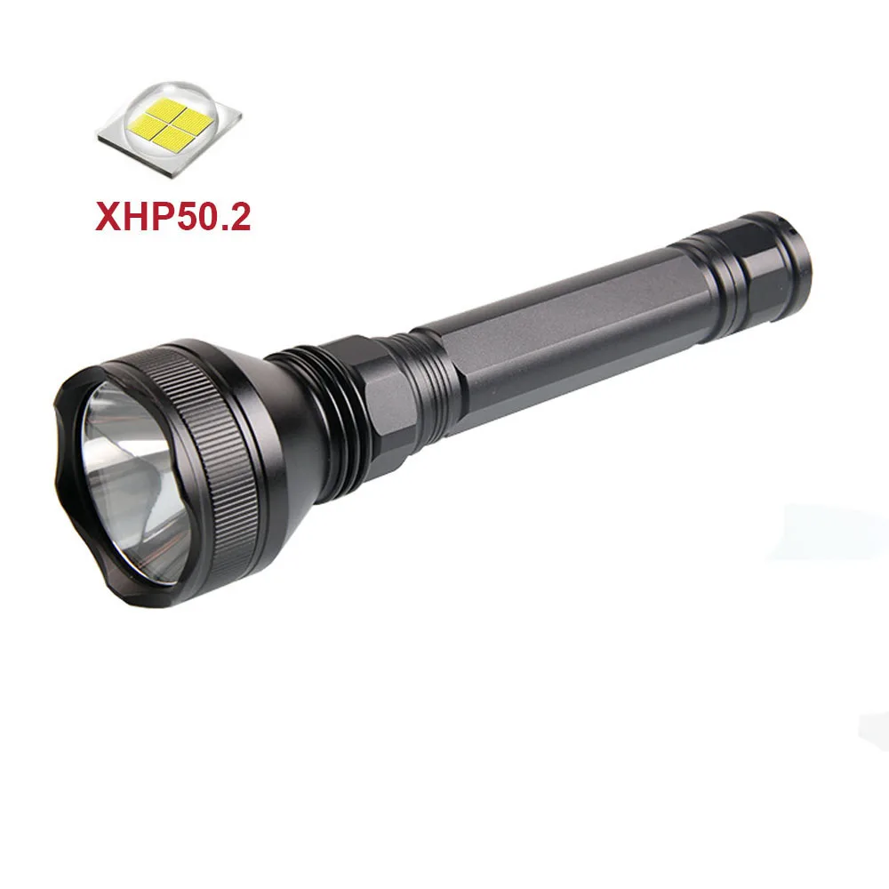 Светодиодный тактический фонарь CREE XHP50/XHP70, высокая мощность, 3000 лм, высокооксидный алюминиевый сплав, длинный фонарь, светодиодный фонарь