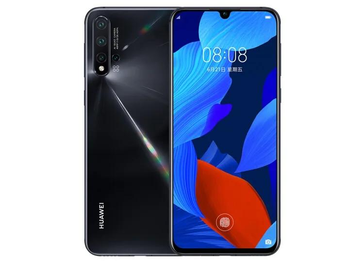 Оригинальный Huawei Nova 5 pro NFC Смартфон 2340x1080 пикселей мульти сенсорный изогнутый