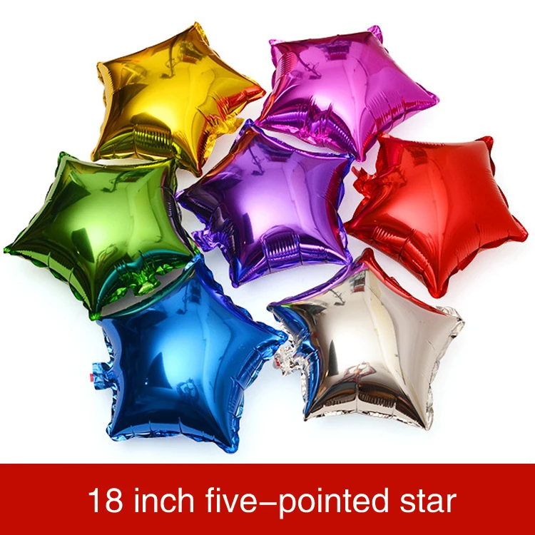 

10PCS 18 Inch Star type aluminum film balloon Party decoration balloons