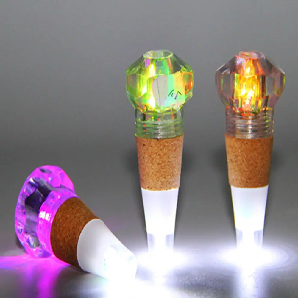 7 видов цветов USB перезаряжаемая сенсорная светодиодная бутылка для вина