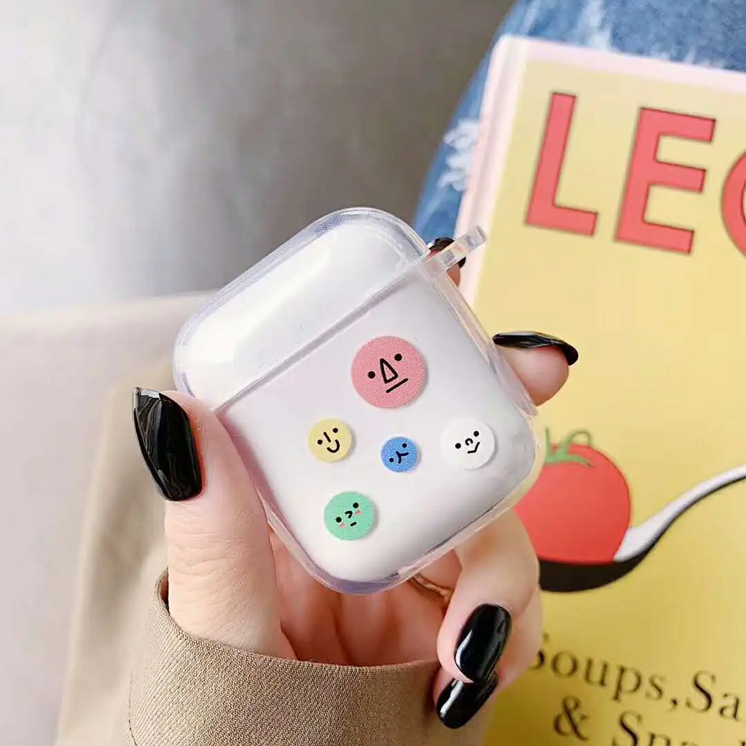 Простой мультяшный мягкий чехол из ТПУ с милыми животными для Airpods 1/2 Bluetooth
