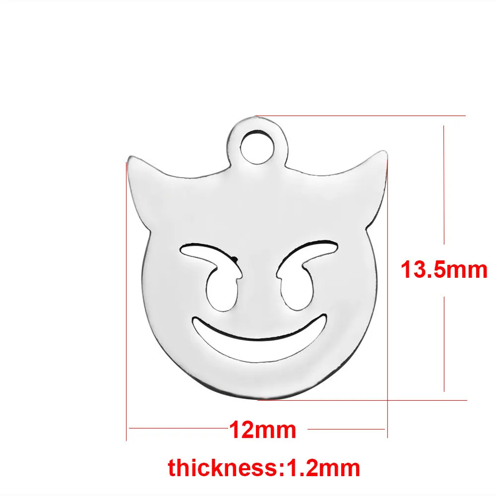 

High Quality Titanium Steel Demon Charms For Bracelet Necklace Jewelry Accessories