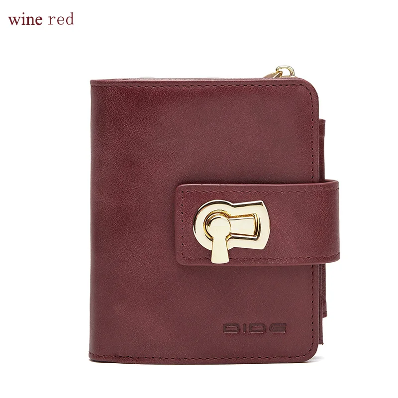 

DIDE New Fashion Wallet designer brand luxury women Genuine Leather Wallet Coin Purse Female Small purse Lady Purse Card Holder