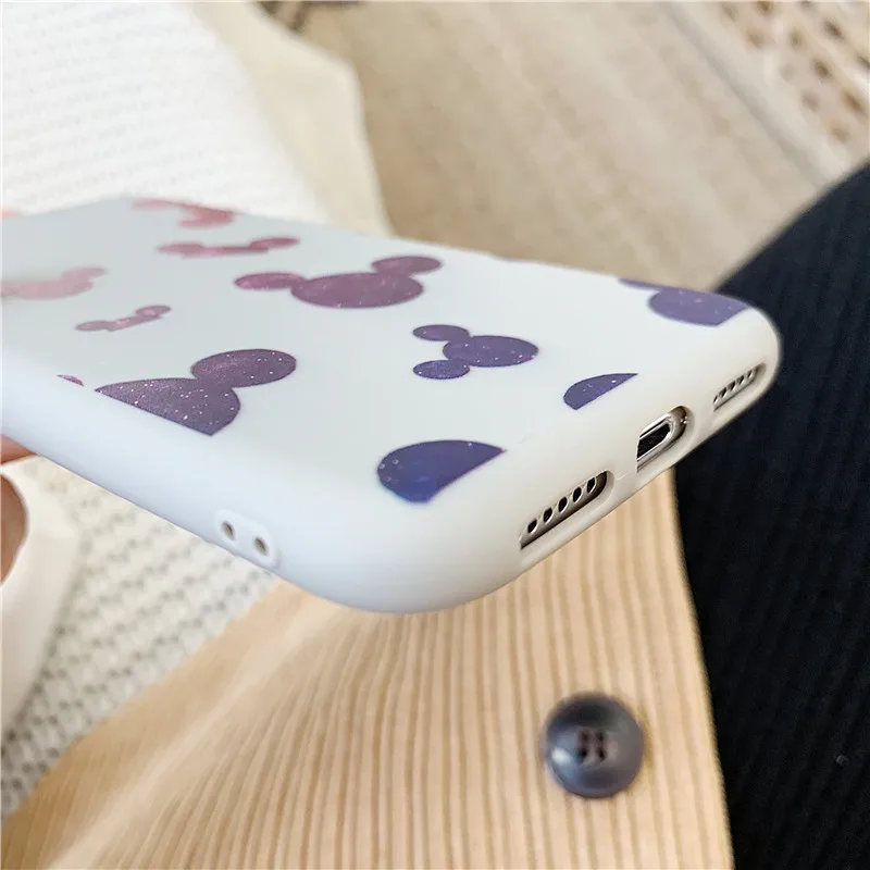 Luxury Cute Mouse Head Design Pattern Soft TPU Full Coverage Shell Cover for iphonex 7 8 6 6s Case iphone XS XR xsmax |
