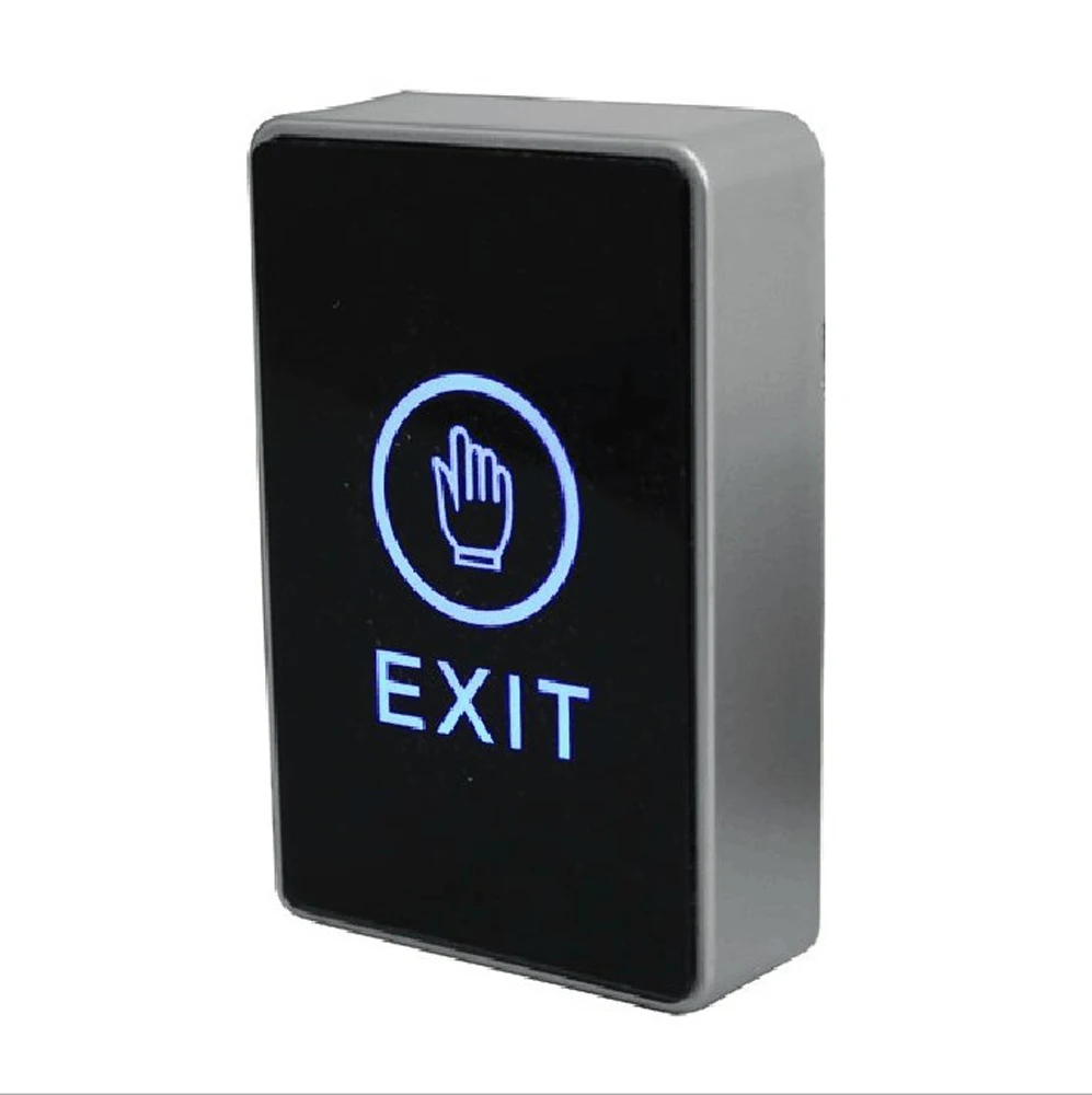Bule Backlight Touch Exit Button Infrared Contactless Door Release Switch for Access Control System |