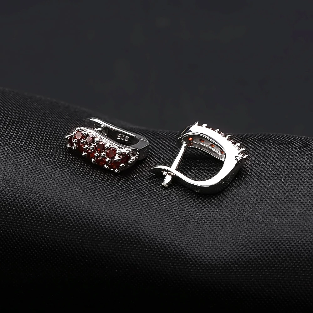 Женские серьги из серебра 925 пробы с гранатом|earring jacket|earrings forearrings for women |