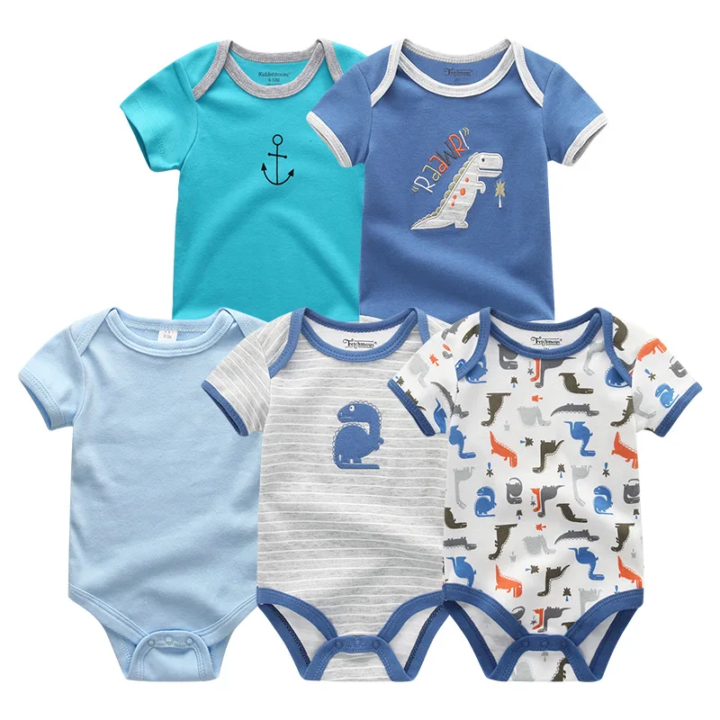 Baby Clothes 5211 Одежда для малышей; 5 шт./лот; комбинезон для маленьких мальчиков и девочек; roupas de bebe; Хлопковые комбинезоны для новорожденных; пижамы; одежда для малышей; детская одежда - Цвет: Baby Clothes 5211