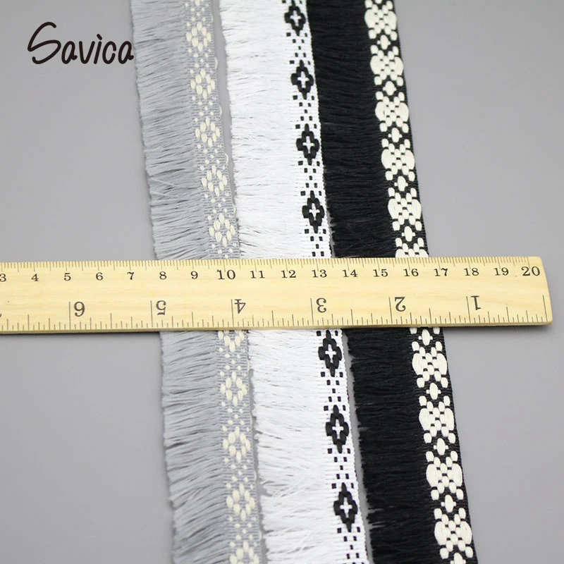Savica 1y/3y 3cm Tassel Lace Ribbons Trim Fringe Fabric Ethnic Style Apparel Sewing Crafts DIY Decor Materials Accessories LX259 | Дом и сад