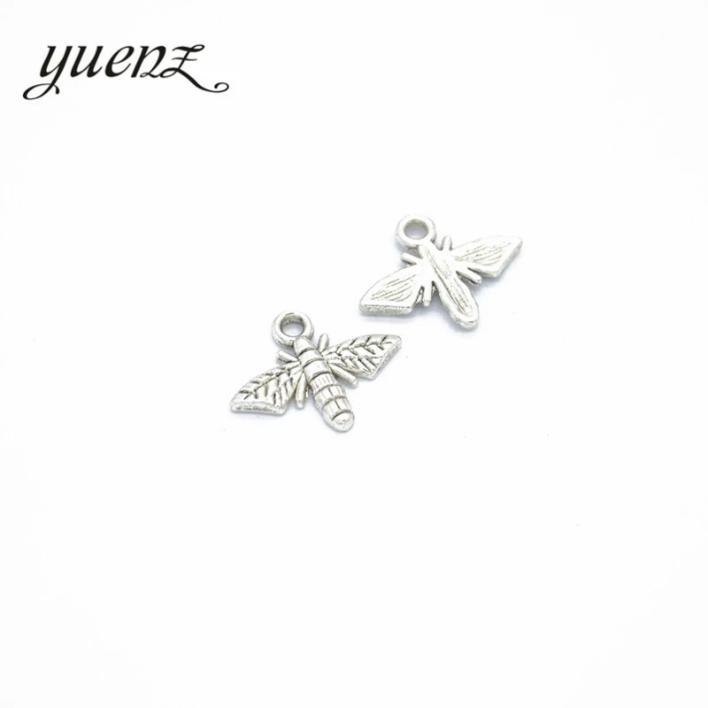 YuenZ 25 шт маленькие пчелы Подвески для изготовления ювелирных изделий бронза