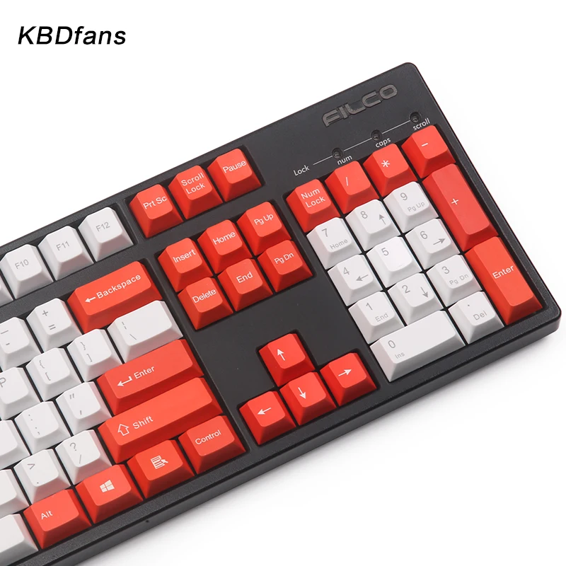Kbdfans Новое поступление pbt топ с принтом кепка вишневый профиль 117 клавиш 1 75 shift для