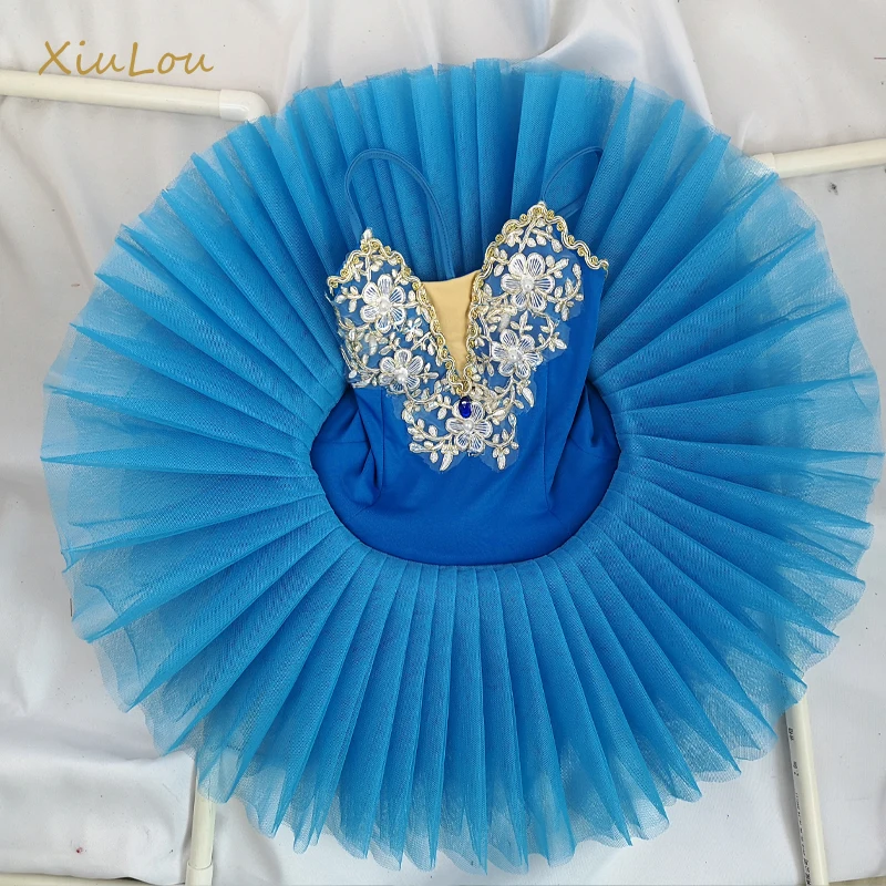 Профессиональные балетные пачки небесно синего розового и белого цвета Детские