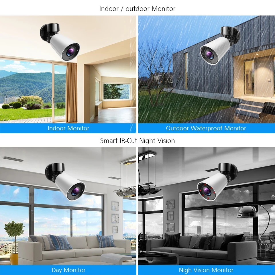 H.265 16CH 5MP система NVR с 16 шт. 48 V POE 2Mp 1920X1080 безопасности/на открытом воздухе Камера