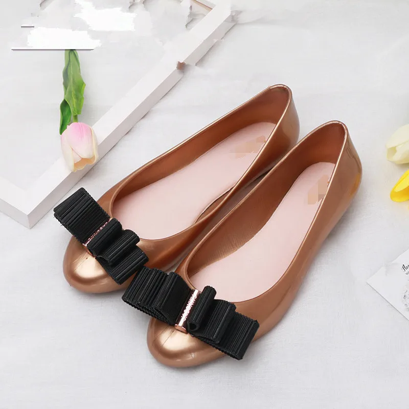 Mini Melissa/милые женские прозрачные сандалии с бантиком коллекция 2018 года Melissa туфли