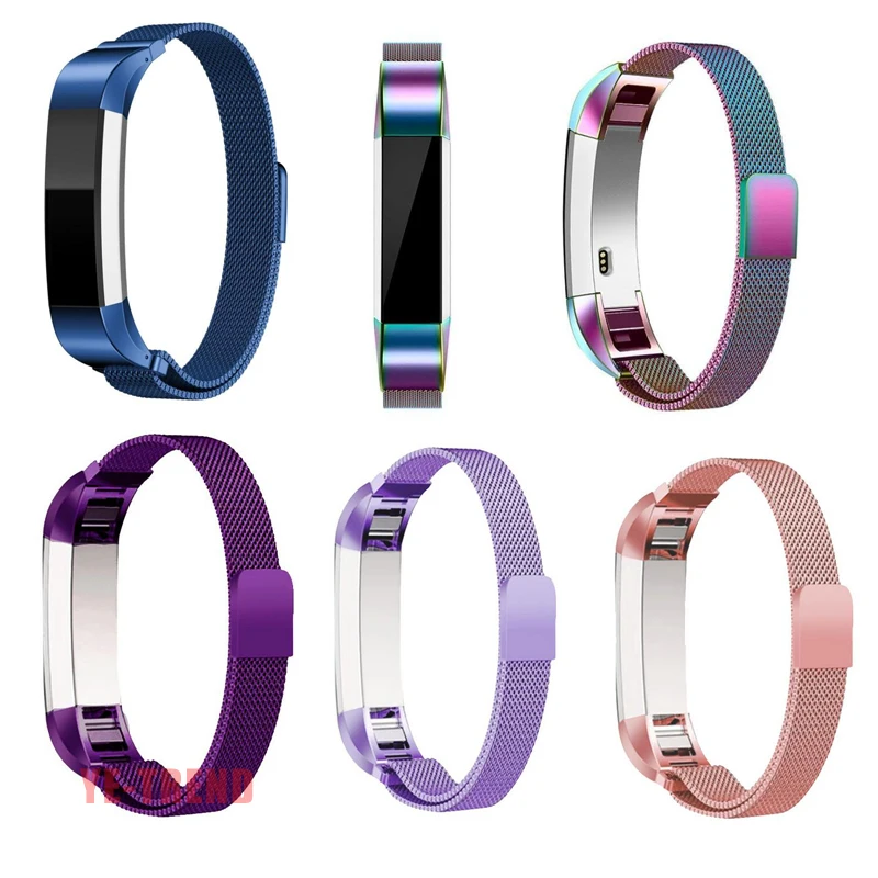 10 видов цветов для Fitbit Alta HR и сменные металлические ленты из Миланской петли