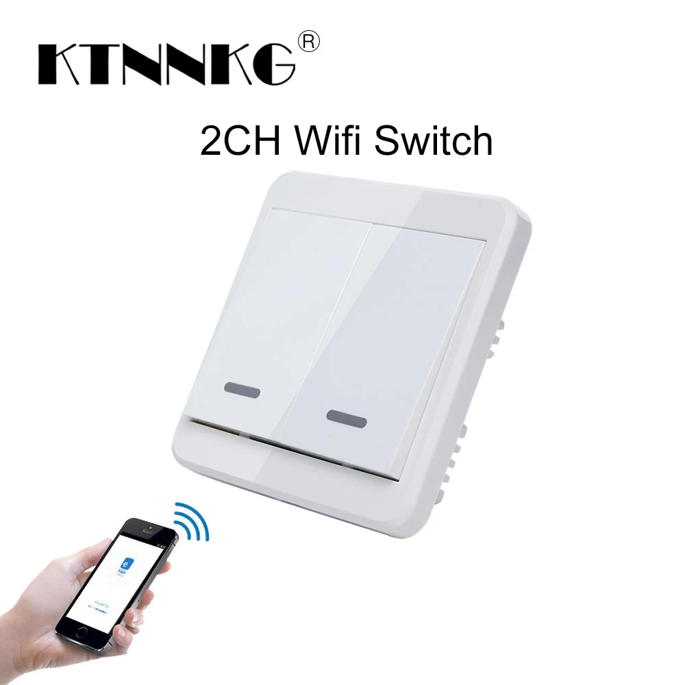 KTNNKG AC110V 220 В eWeLink умный пуш ап боты Neotral провода переключатель Wi Fi Google Home Alexa