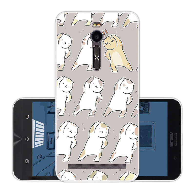 For Asus Zenfone 2 ZE551ML ZE550ML CuteCat Case Soft Silicon Phone Cover for / Deluxe |