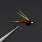 Bimoo 10 шт. #14 латунная бусина голова фазана хвост принца форель Рыбалка Нимфа мухи