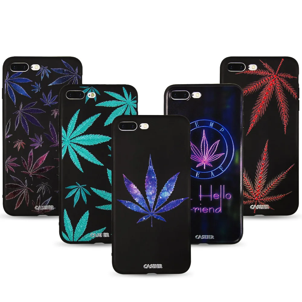 New Caseier оригинальный листьев растений рисунком Чехол для IPhone X 8 7 Plus 6s 6 мягкого
