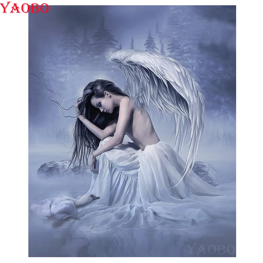 

DIY Diamond Painting Full Square/Round Daimond Painting Angel swan Pictures Mosaic Painting Rhinestone Embroidery beadwork