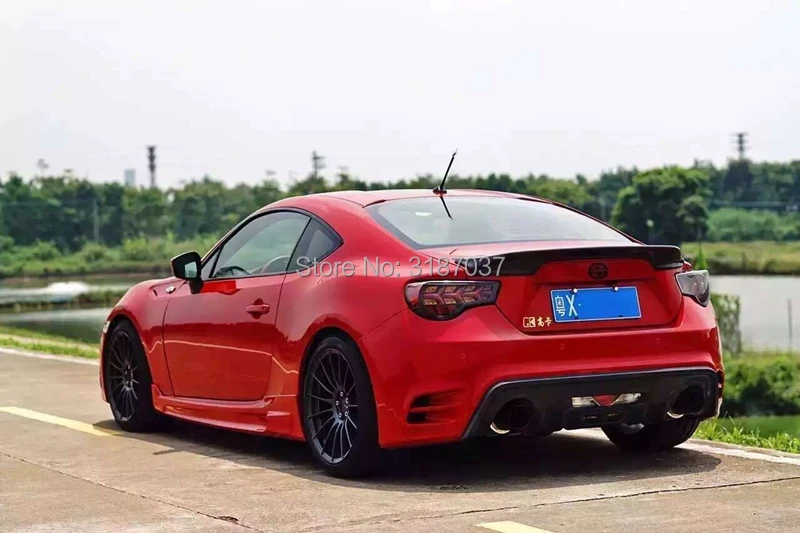 Для Toyota GT86 BRZ спойлер крыло 2013- ABS пластик Неокрашенный задний спойлер на крыло, крышу багажник губы крышка багажника автомобиля Стайлинг